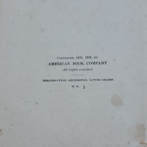 Strayer Upton Arithmetics Lower Grades HB Book - Picture 3 of 8